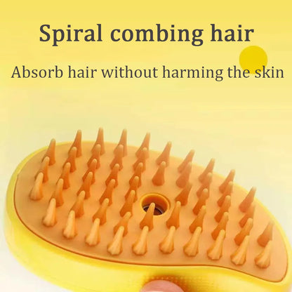 Cat Dog Steamy Brush Steam Comb USB Electric Sprayer for Massage Pet Grooming Tool Shedding 3 in 1 Electric Sprays Massage Combs